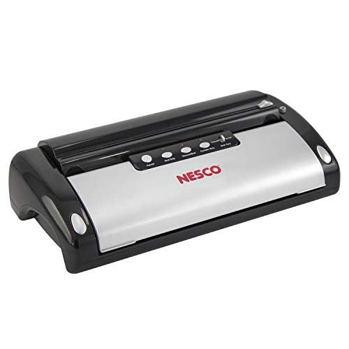 NESCO VS-02 Food Vacuum Sealer Starter Kit with Automatic Shut-Off & Bags