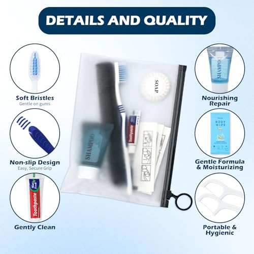 Warmify 100-Pack 7-in-1 Homeless Hygiene Kits - Travel & Donation Ready