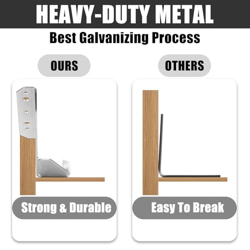 8 Pack Pontoon Wing Brackets for Boat Trailer Support Heavy Duty Galvanized Metal