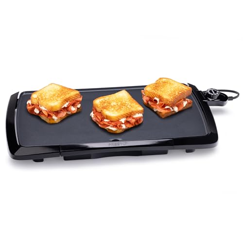 Electric Griddle with Nonstick Ceramic Surface - Cool Touch, 20-Inch, Nonstick, Electric
