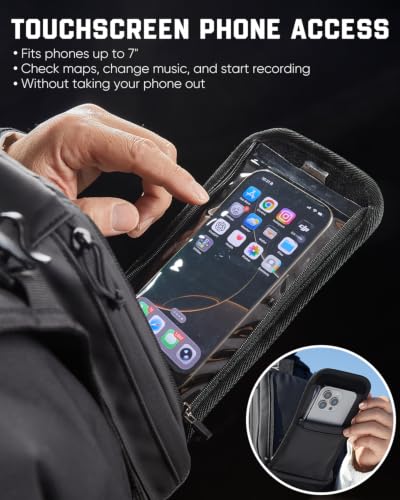 Zelvot Black Medium-Large Chest Pack for Hands-Free Filming & Hydration