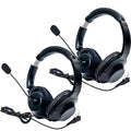 SAMCOM 2-Pack Foldable Overhead Walkie Talkie Headsets with Boom Mic for FPCN10A/30A, Compatible with BF-888S, UV5R Radios