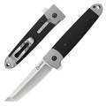Razor-Sharp Folding Knife with Tanto Blade, Locking Spring Leaf Lock, Griv-Ex Handle
