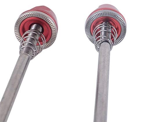 Zsling 1 Pair Bicycle Skewers Ultralight Quick Release Skewers Front Rear Set 110/135 mm for MTB Road Bike Black