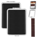 2Pcs Metal Match Box Case with Friction Plate Portable Reusable Stainless Steel