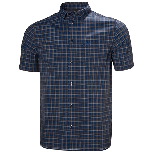 Helly Hansen Fjord QD Short Sleeve Shirt 2.0 Large Navy - Quick-Dry Sailing Top