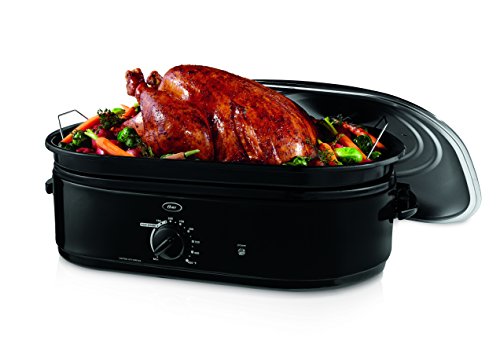 Oster 18-Quart Roaster Oven with Self-Basting Lid, Black - Large Capacity