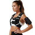Weighted Vest for Men Women 10 lb Adjustable Fitness Training Vest with Phone Pouch - Black