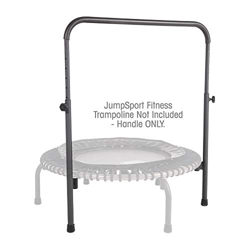 JumpSport 39 Inch Black Handle Bar Accessory for Arched Leg Trampolines – Adjustable Stability Support