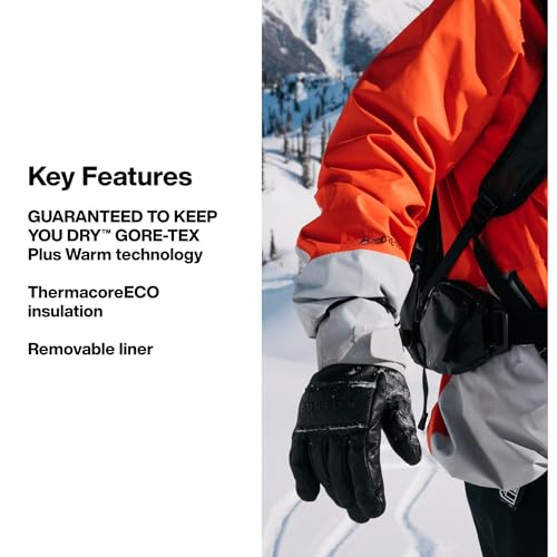 Summit Taupe Women's Gore-TEX Insulated Snowboard Gloves - Waterproof, Touch Screen, Removable Liner, Medium