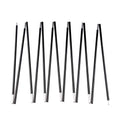 16ft Aluminum Tent Pole Replacement - Black Pre-Assembled Camping Rod