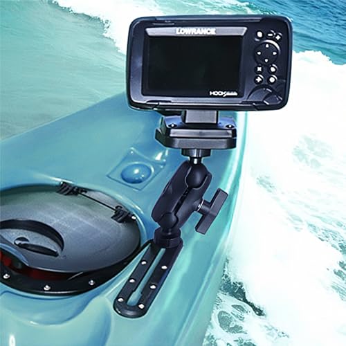 Fish Finder Mount with 1.5 Inch Track Ball Base for Kayak Boat