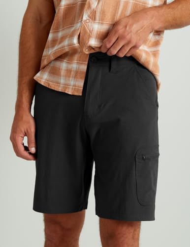 HUK Men's 10.5-Inch Quick-Drying Fishing Shorts Large Black