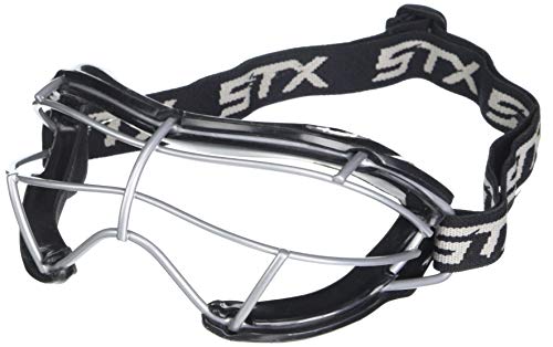 STX Lacrosse 4Sight+ S Goggles Black Adult Silicone Eye Mask for Women's Lacrosse