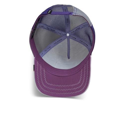 Unisex Purple Trucker Hat with Pigeon Patch - One Size