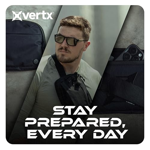 Vertx Everyday Tactical Fanny Pack Black - 2L CCW-Ready Nylon Waist Bag with Rapid Access