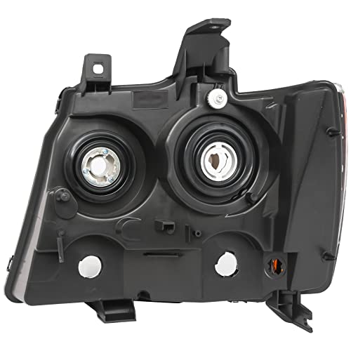 APSVE Headlight Assembly for Chevy Tahoe Suburban 2007-2014 Black or Chrome