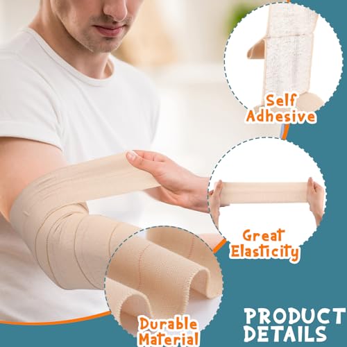 Sinmoe 30 Rolls Self Adhesive Elastic Bandage Wrap 3 Inch x 5 Yards (Variation of THIS listing)