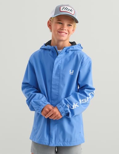 HUK Kids Unisex Storm Rain Jacket Small Regatta - Heavy Duty Windproof Coat