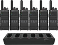 COBRA PX650 BCH6 6-Pack Business Walkie Talkies Rechargeable Long Range 300,000 sq ft