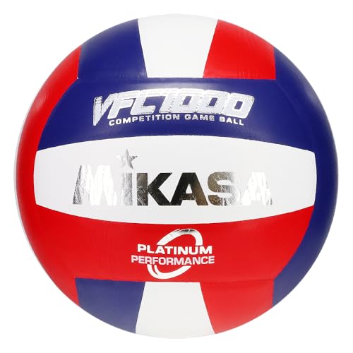 Mikasa NFHS-Approved Indoor Volleyball - Natural Leather, 5 Size, 18-Panel