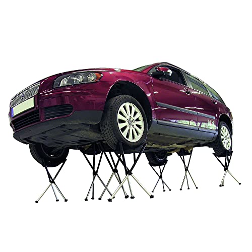Walkstool Comfort 18-Inch Folding Stool - Black & Silver Aluminium Tripod