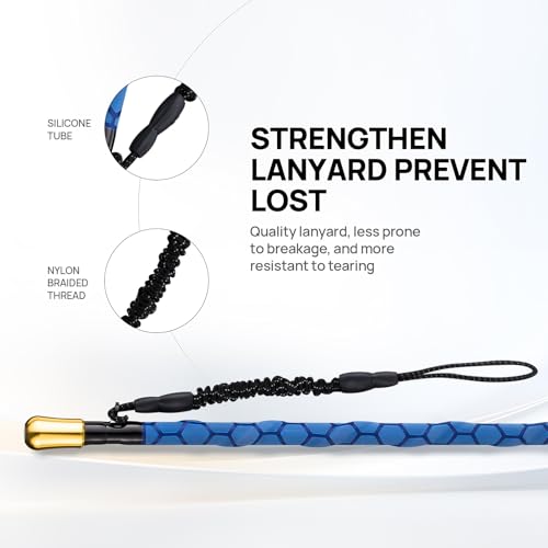 Blue 4'8'' Carbon Fiber Fishing Gaff with 4'' Stainless Steel Hook - Saltwater