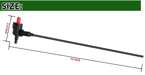 Golf Cart Fuel pickup tube with shut off valve Fits Club Car Precedent Gas Years 2009-UP replace#103372301