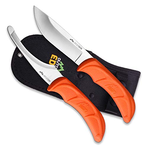 Outdoor Edge JaegerPair 3-Piece Hunting Knife Set for Game Processing with Sheath