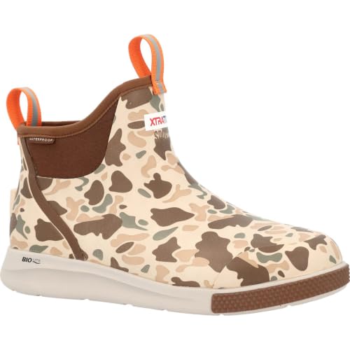 Men's Ankle Deck Boot Sport - Duck Camo, Lightweight, Slip-Resistant