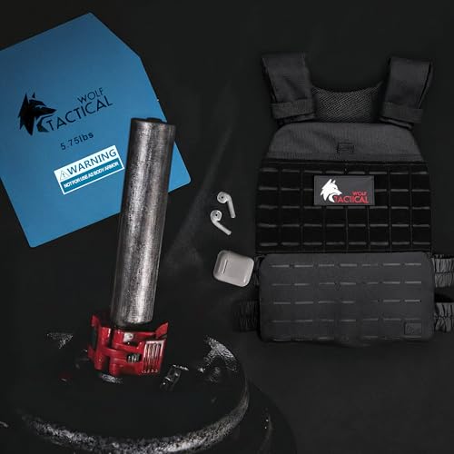 WOLF TACTICAL 5.75LB Weight Plate for Training Vests - Steel Resistance Weights