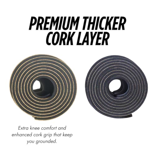 Peaceful Mountain Cork Yoga Mat 72x26x4mm Extra Large Non-Slip Support