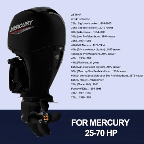 Boat Propeller for Mercury 30-60HP 13 Pitch 10.3 Diameter 4-Blade RH