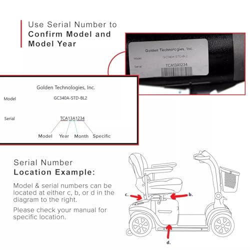 Mobility Scooter Replacement Keys for Golden Buzzaround Models - Set of 2