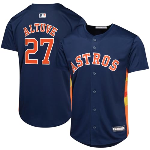 MLB Kids Youth Player Jersey - Houston Astros Jose Altuve Navy Alternate 10-12