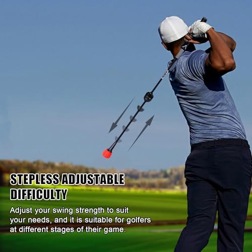 Right-Hand Golf Swing Trainer Aid - 2.0 Model, Fixed Length, Improve Tempo & Flexibility
