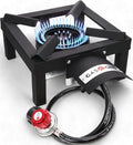 GasOne High Pressure Single Propane Burner Black - Outdoor Camping & Cooking
