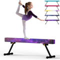 Starry Pink 6FT Gymnastics Balance Beam for Kids, Adjustable Height Training