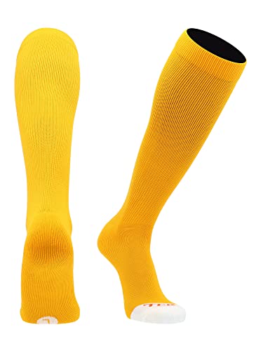 MadSportsStuff Baseball Softball Knee High Socks for Youth & Adults Medium Gold