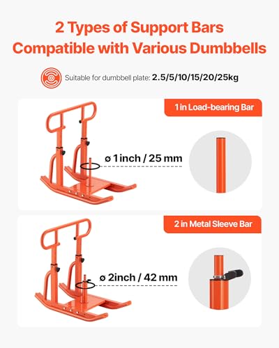 VEVOR Multi-Function Weight Sled for Push-Pull Strength Training - Orange Handle