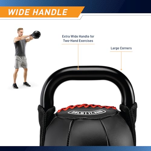 Rouge 40 LB Marcy Soft Kettlebell with Handle for Strength & Core Training