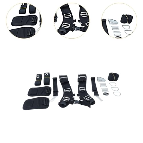 Diving Backplate Harness System with Adjustable Straps & Removable Shoulder Pads