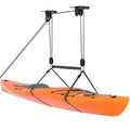 Heavy Duty Kayak Hoist with Garage Pulley System - 150 LBS Capacity, 10-18 ft Ceiling