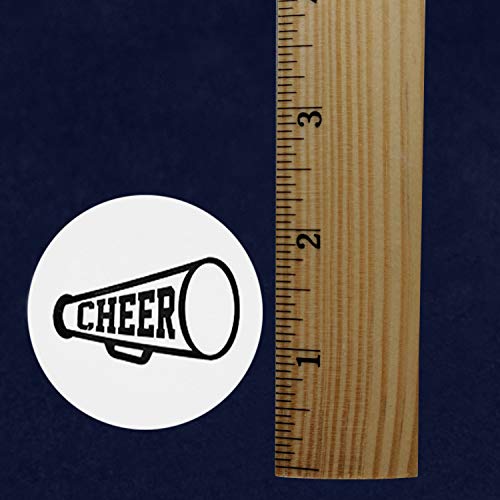Cheerleading Megaphone Stickers - 250 Round Cheer Squad Decals for Fundraising & Events