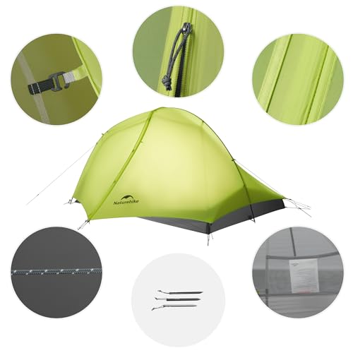 Naturehike 2 Person Ultralight Backpacking Tent - Waterproof, Quick Setup