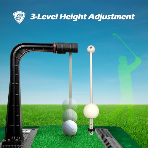 Real Swing 300 Golf Swing & Hitting Trainer - Adjustable Impact & Trajectory Check