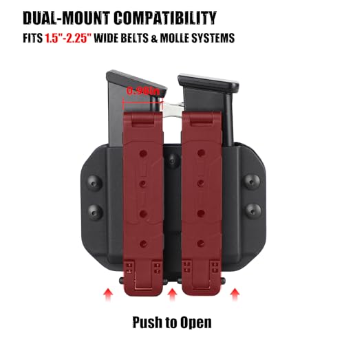 Kydex Handcuff and Magazine Holster Combo - Tactical Belt & MOLLE Compatible