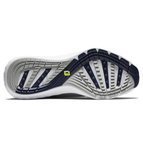 FootJoy Men's FJ Quantum Golf Shoes Grey/White/Blue 10.5 Waterproof Breathable