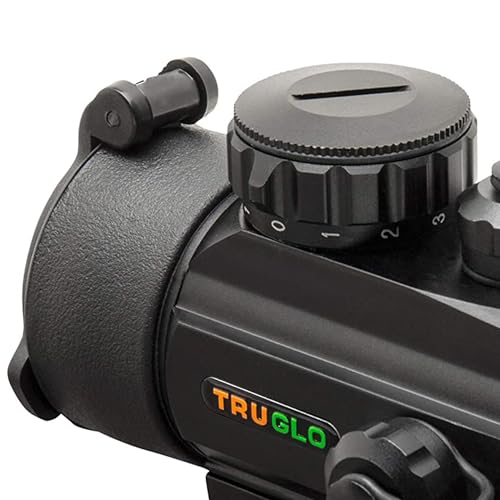 TRUGLO Red Dot Crossbow Sight - 30mm Traditional Scope with Adjustable Brightness