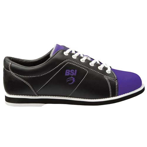Women's Classic Bowling Shoes - Purple & Black, Size 10, Lightweight & Cushioned Support